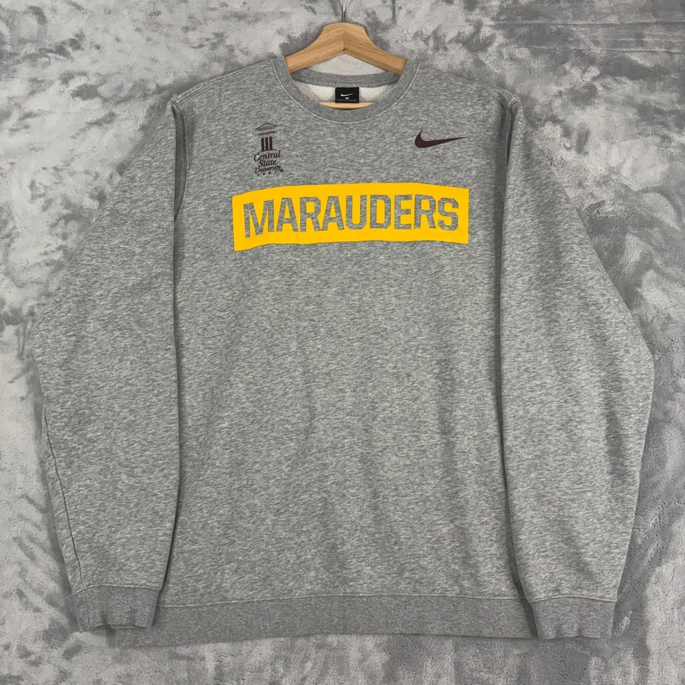 Central State Marauders Sweatshirt Nike Mens XL Gray Fleece NCAA Athletic